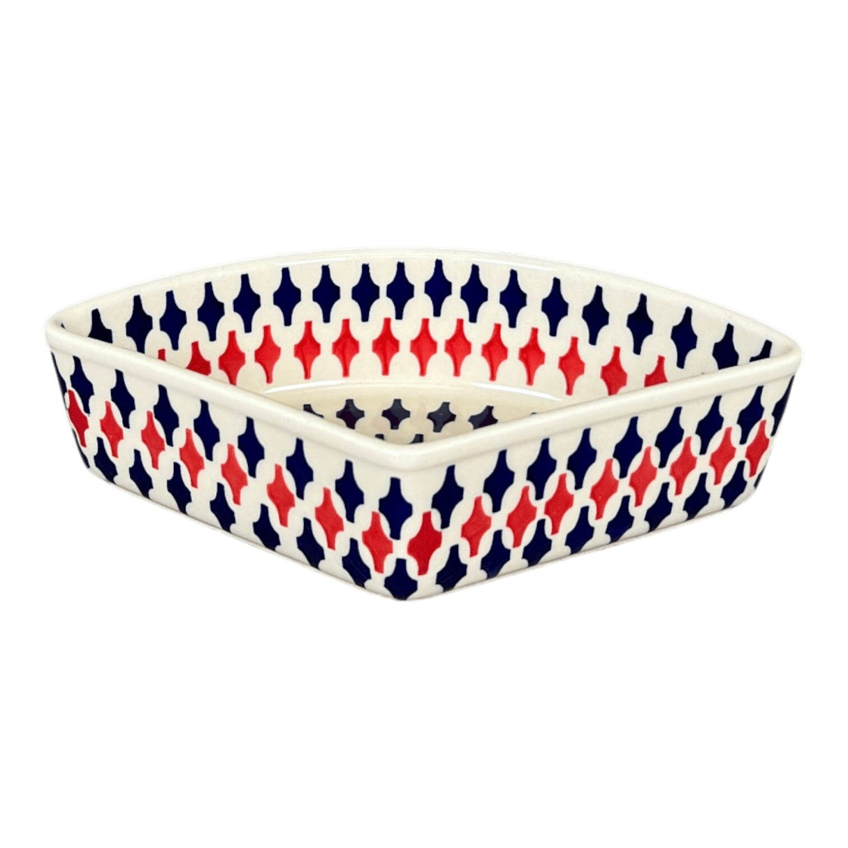 Bowl, Wedge-Shaped, 5" x 8.5" in "Shock Waves" by Manufaktura | M048U-GZ42