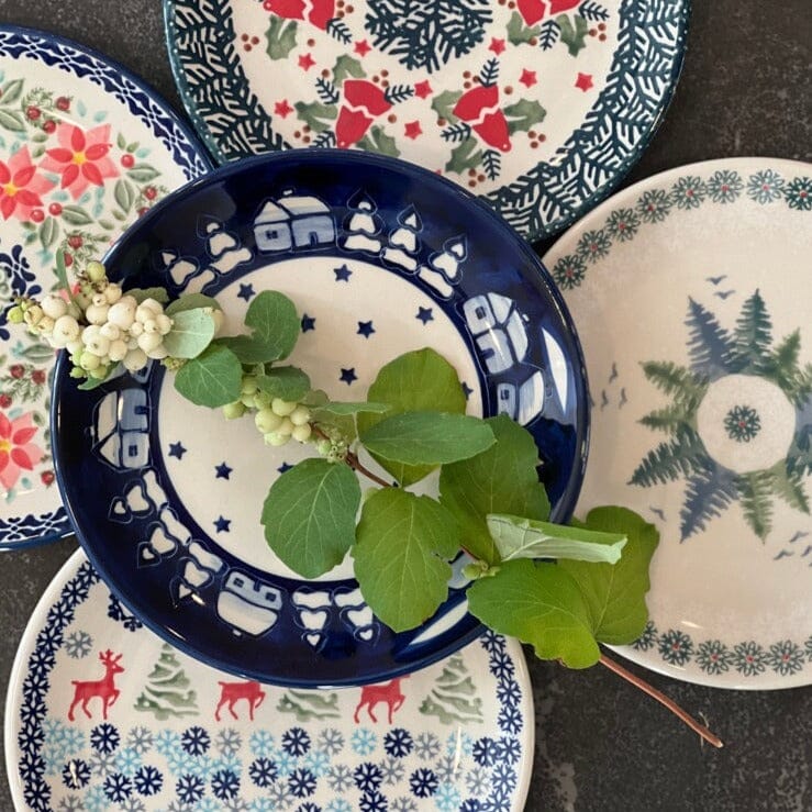 Plate, Round, Dessert, 7.25" in "Winter's Eve" by Manufaktura | T131S-IBZ