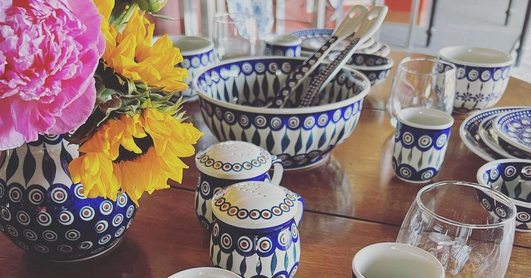 Shop Blue Life Pattern Items For Sale at the Polish Pottery Outlet