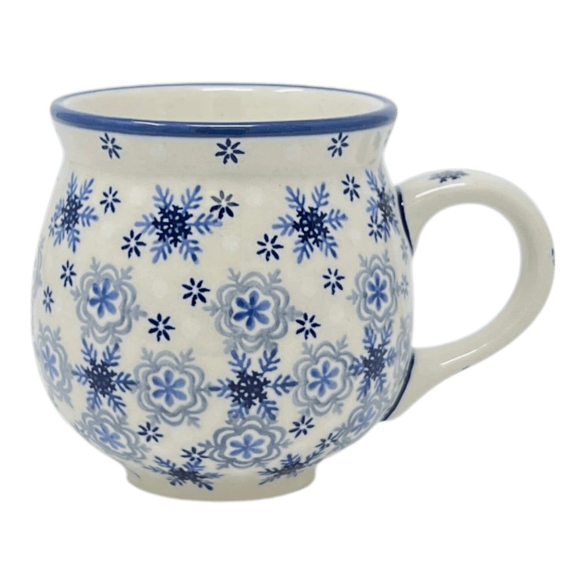 Mug, Belly Mug, 10 oz Medium in "Polish Blizzard" by Manufaktura | K090U-PS12