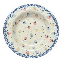 A picture of a Polish Pottery C.A. Soup Plate (Mixed Berries) | A014-1449X as shown at PolishPotteryOutlet.com/products/9-25-soup-pasta-plate-mixed-berries-a014-1449x