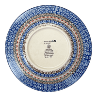 A picture of a Polish Pottery C.A. Soup Plate (Butterfly Parade) | A014-U1493 as shown at PolishPotteryOutlet.com/products/9-25-soup-pasta-plate-butterfly-parade-a014-u1493