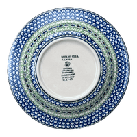 A picture of a Polish Pottery CA Soup Plate (Green Goddess) | A014-U408A as shown at PolishPotteryOutlet.com/products/9-25-soup-pasta-plate-green-goddess-a014-u408a
