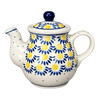Polish Pottery CA 10 oz. Individual Teapot (Sunny Circle) | A020-0215 at PolishPotteryOutlet.com