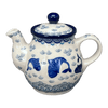 Polish Pottery CA 10 oz. Individual Teapot (Koi Pond) | A020-2372X at PolishPotteryOutlet.com