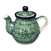 Polish Pottery CA 10 oz. Individual Teapot (Pride of Ireland) | A020-2461X at PolishPotteryOutlet.com