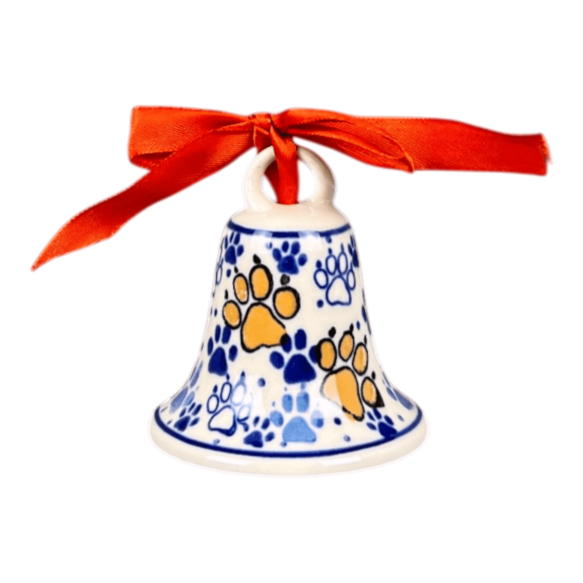 Ornament, Bell, 3" in "Paw Prints" by Ceramika Artystyczna | A029-1770X