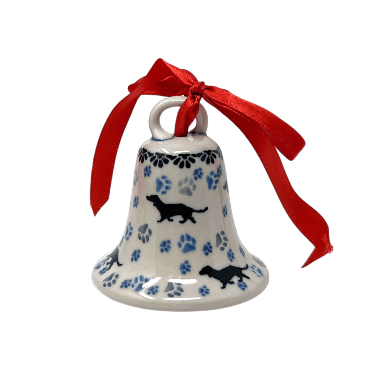 Ornament, Bell, 3" in "Wiener Dog Delight" by Ceramika Artystyczna | A029-2151X