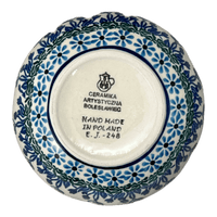 A picture of a Polish Pottery C.A. Large Apple Baker (Waving Tulips) | A034-1825X as shown at PolishPotteryOutlet.com/products/large-apple-baker-waving-tulips-a034-1825x