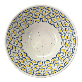 Polish Pottery CA 9" Kitchen Bowl (Sunny Circle) | A056-0215 Additional Image at PolishPotteryOutlet.com