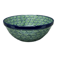 A picture of a Polish Pottery CA 9" Kitchen Bowl (Pride of Ireland) | A056-2461X as shown at PolishPotteryOutlet.com/products/9-bowl-pride-of-ireland-a056-2461x
