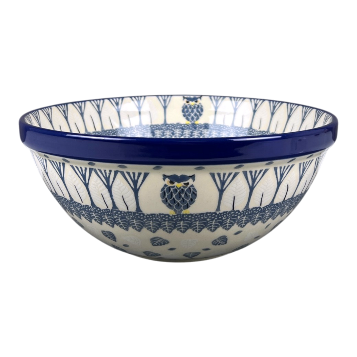 Bowl, Round, Kitchen, 9" in "Lone Owl" by Ceramika Artystyczna | A056-3326X