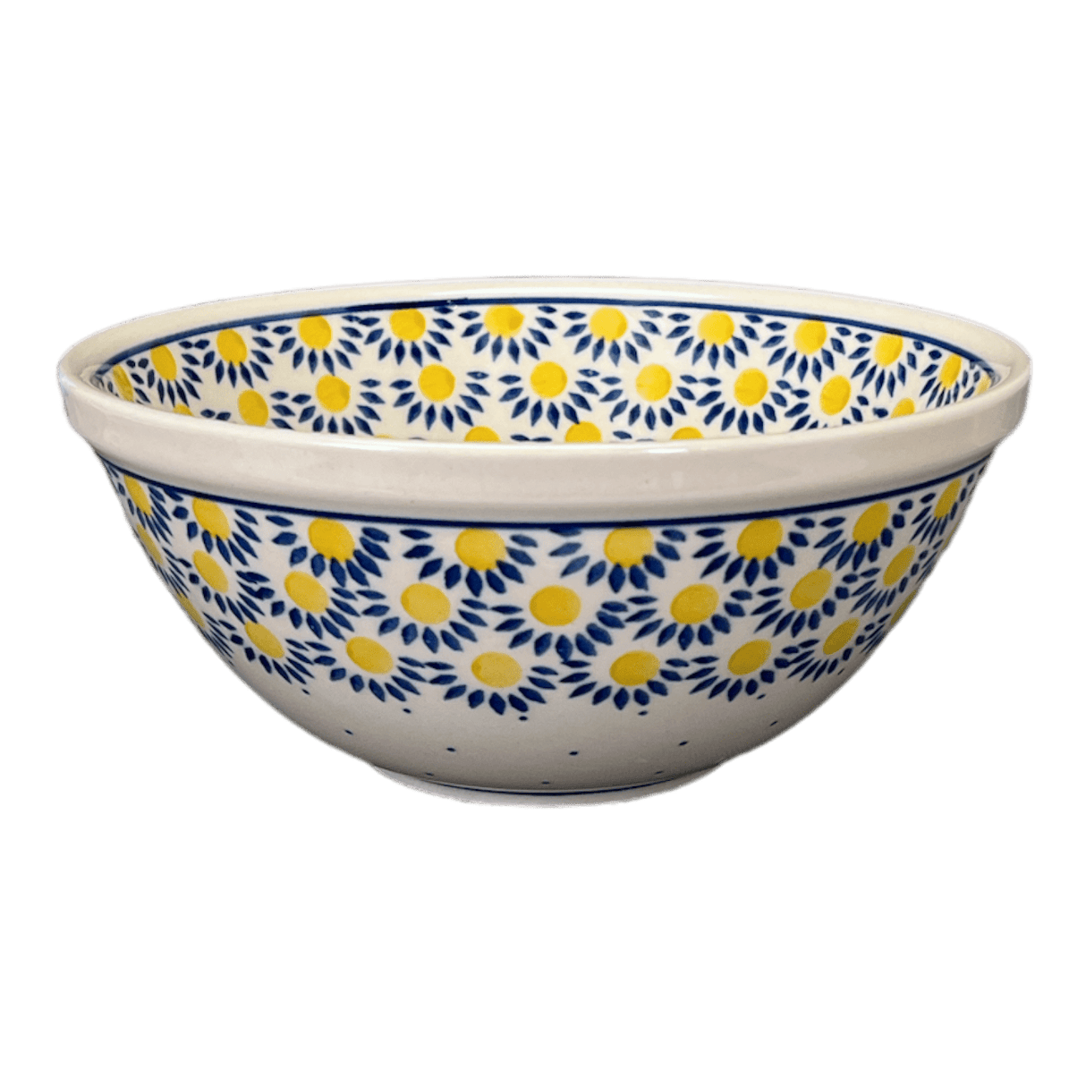 Bowl, Round, Kitchen, 7.75" in "Sunny Circle" by Ceramika Artystyczna | A057-0215