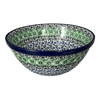 Polish Pottery CA 7.75" Kitchen Bowl (Ring of Green) | A057-1479X at PolishPotteryOutlet.com
