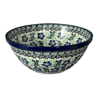 A picture of a Polish Pottery CA 7.75" Kitchen Bowl (Clematis) | A057-1538X as shown at PolishPotteryOutlet.com/products/7-75-kitchen-bowl-clematis-a057-1538x