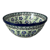 Polish Pottery CA 7.75" Kitchen Bowl (Clematis) | A057-1538X at PolishPotteryOutlet.com