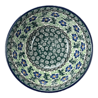 A picture of a Polish Pottery CA 7.75" Kitchen Bowl (Clematis) | A057-1538X as shown at PolishPotteryOutlet.com/products/7-75-kitchen-bowl-clematis-a057-1538x