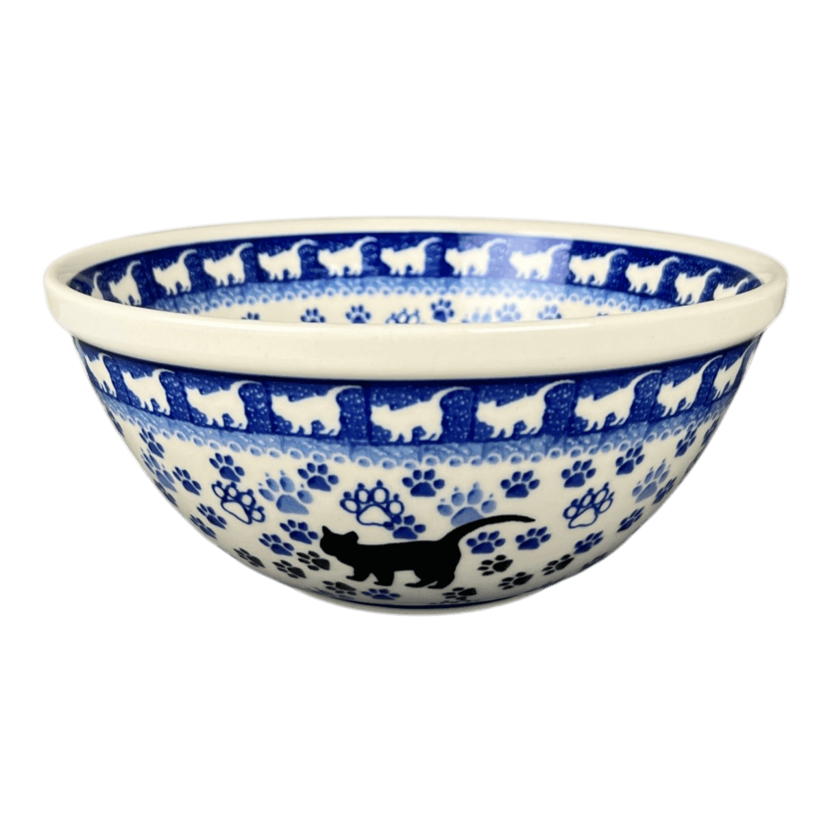 Bowl, Round, Kitchen, 7.75" in "Cat Tracks" by Ceramika Artystyczna | A057-1771