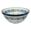 Polish Pottery CA 7.75" Kitchen Bowl (Hyacinth in the Wind) | A057-2037X at PolishPotteryOutlet.com
