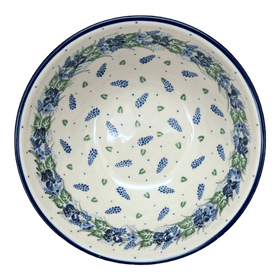 Polish Pottery CA 6.75" Kitchen Bowl (Hyacinth in the Wind) | A058-2037X Additional Image at PolishPotteryOutlet.com