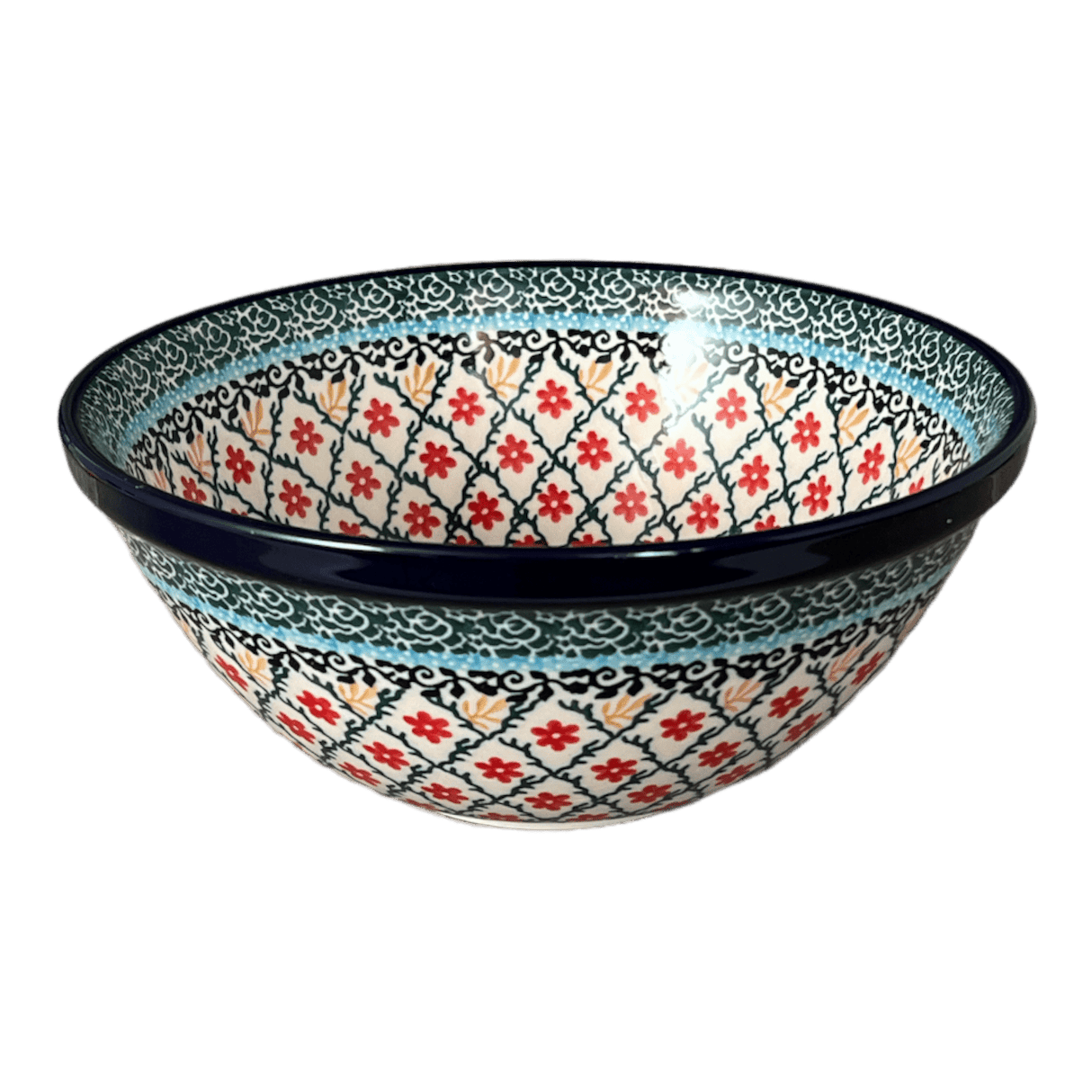 Bowl, Round, Kitchen, 7.75" in "Garden Trellis" by Ceramika Artystyczna | A057-U2123