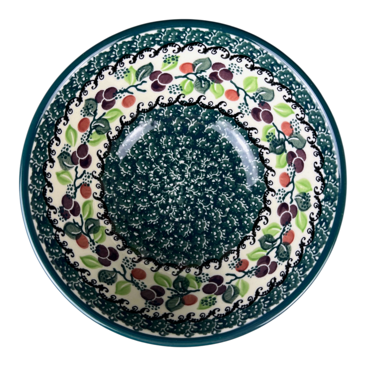 Bowl, Round, Kitchen, 6.75" in "Sugar Plums" by Ceramika Artystyczna | A058-2838Q