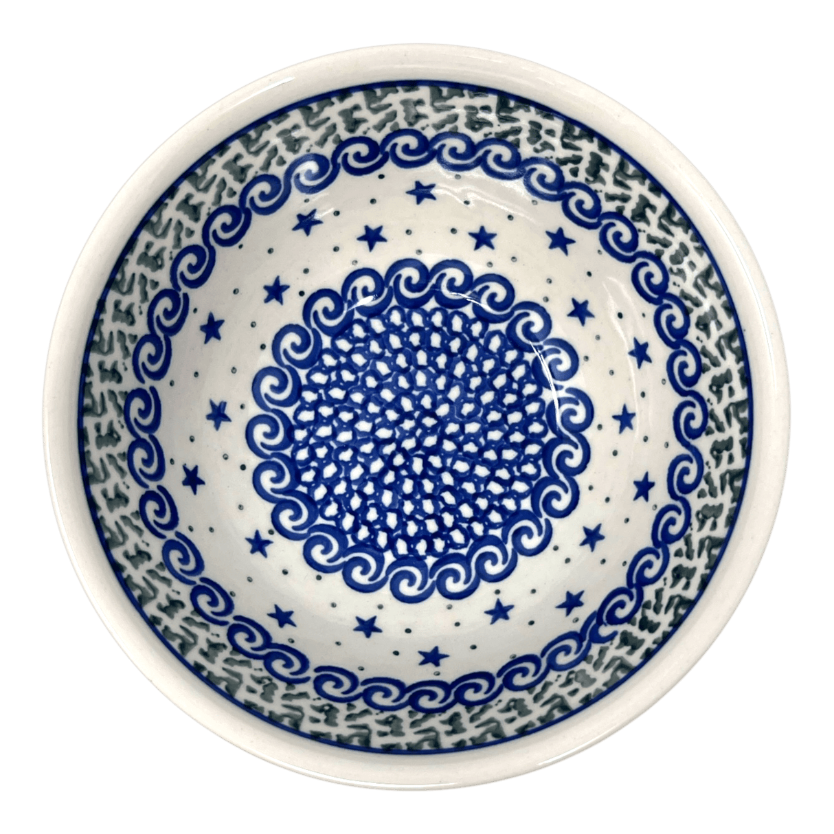 Bowl, Round, Kitchen, 6.75" in "Starry Sea" by Ceramika Artystyczna | A058-454C