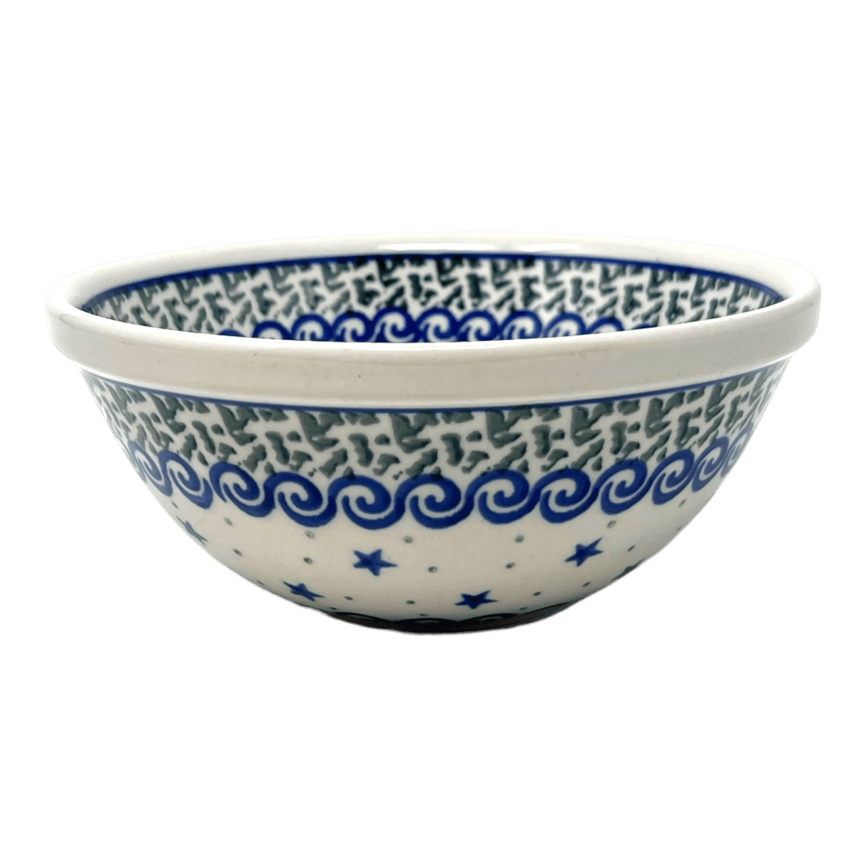Bowl, Round, Kitchen, 6.75" in "Starry Sea" by Ceramika Artystyczna | A058-454C