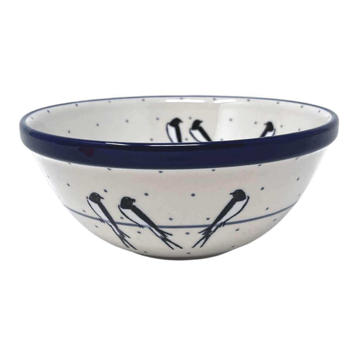 Bowl, Round, Kitchen, 6.75" in "Birds on a Wire" by Ceramika Artystyczna | A058-U4831