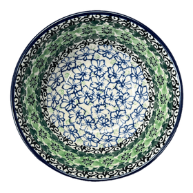 Polish Pottery CA 5.5" Kitchen Bowl (Ring of Green) | A059-1479X Additional Image at PolishPotteryOutlet.com
