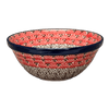Polish Pottery CA 5.5" Kitchen Bowl (Coral Fans) | A059-2199X at PolishPotteryOutlet.com