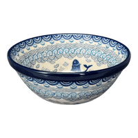 A picture of a Polish Pottery CA 5.5" Kitchen Bowl (Koi Pond) | A059-2372X as shown at PolishPotteryOutlet.com/products/5-5-kitchen-bowl-koi-pond-a059-2372x