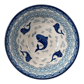 Polish Pottery CA 5.5" Kitchen Bowl (Koi Pond) | A059-2372X Additional Image at PolishPotteryOutlet.com
