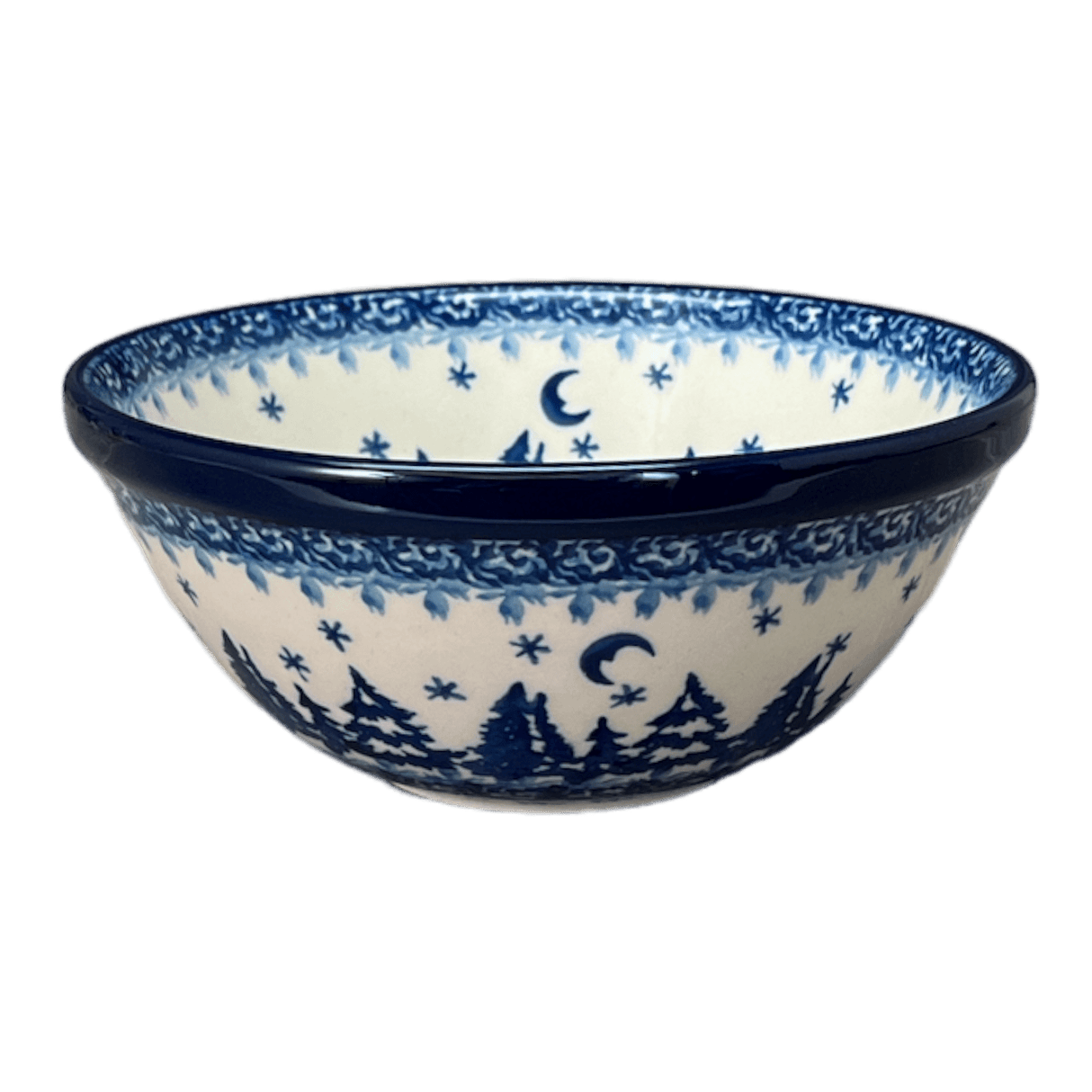 Bowl, Round, Kitchen, 5.5" in "Winter Skies" by Ceramika Artystyczna | A059-2826X
