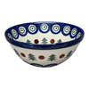 Polish Pottery CA 5.5" Kitchen Bowl (Peacock Pine) | A059-366X at PolishPotteryOutlet.com