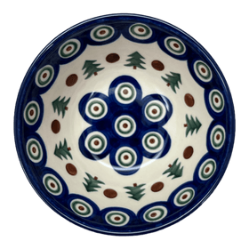 Polish Pottery CA 5.5" Kitchen Bowl (Peacock Pine) | A059-366X Additional Image at PolishPotteryOutlet.com
