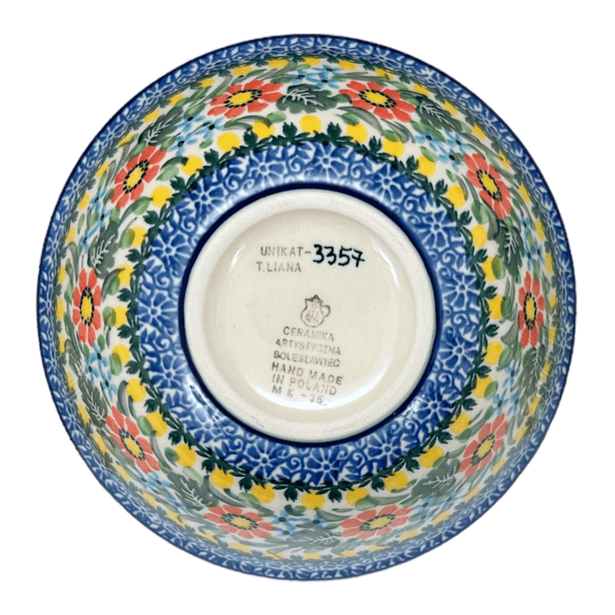 Bowl, Round, Kitchen, 5.5" in "Hummingbird Bouquet" by Ceramika Artystyczna | A059-U3357