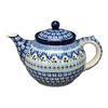 Polish Pottery CA 40 oz. Teapot (Blue Ribbon) | A060-1026X at PolishPotteryOutlet.com