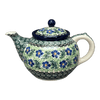 Polish Pottery C.A. 40 oz. Teapot (Clematis ) | A060-1538X at PolishPotteryOutlet.com