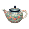 Polish Pottery CA 40 oz. Teapot (Garden Trellis) | A060-U2123 at PolishPotteryOutlet.com