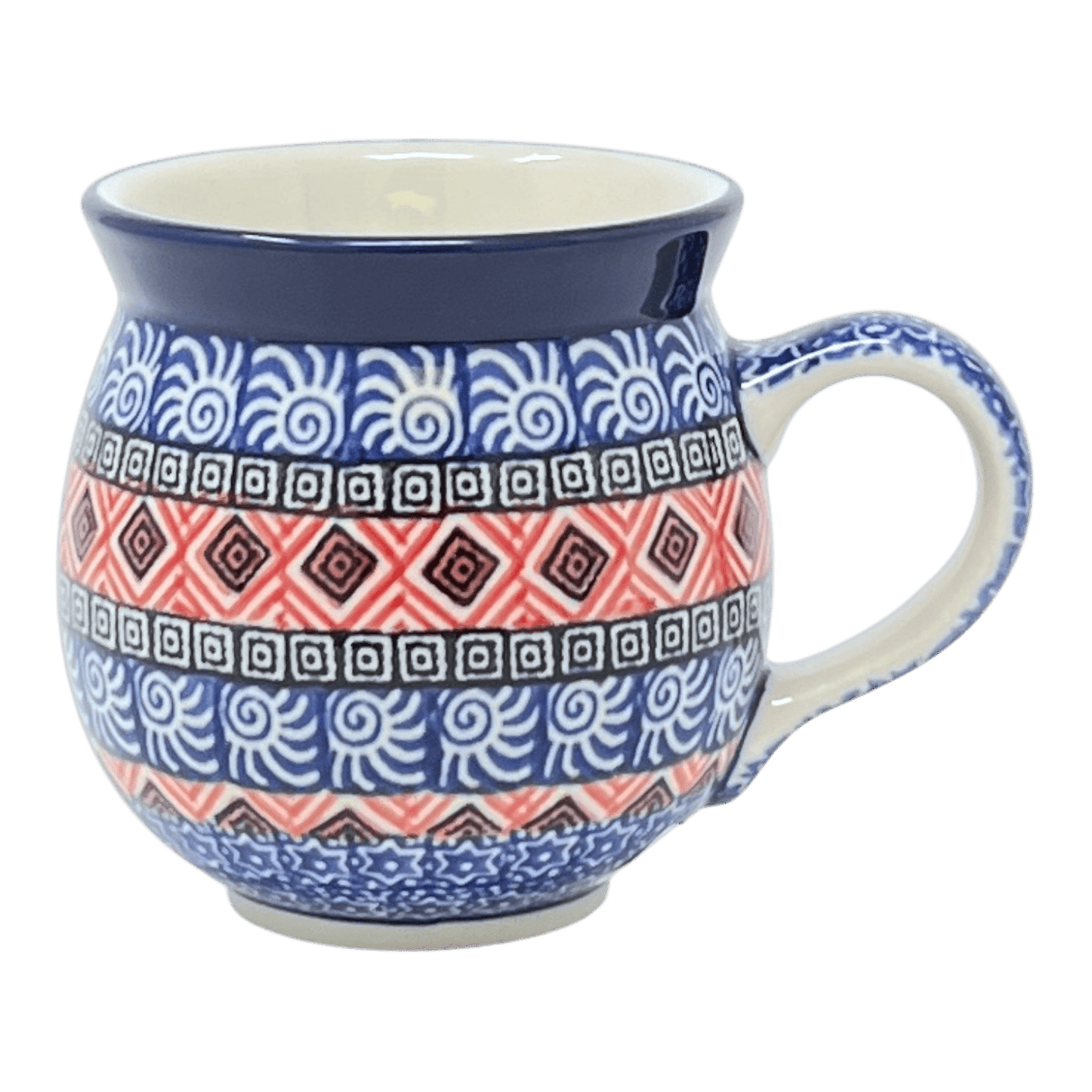 Mug, Belly Mug, 12 oz Medium in "Santa Fe Sky" by Ceramika Artystyczna | A070-1350X