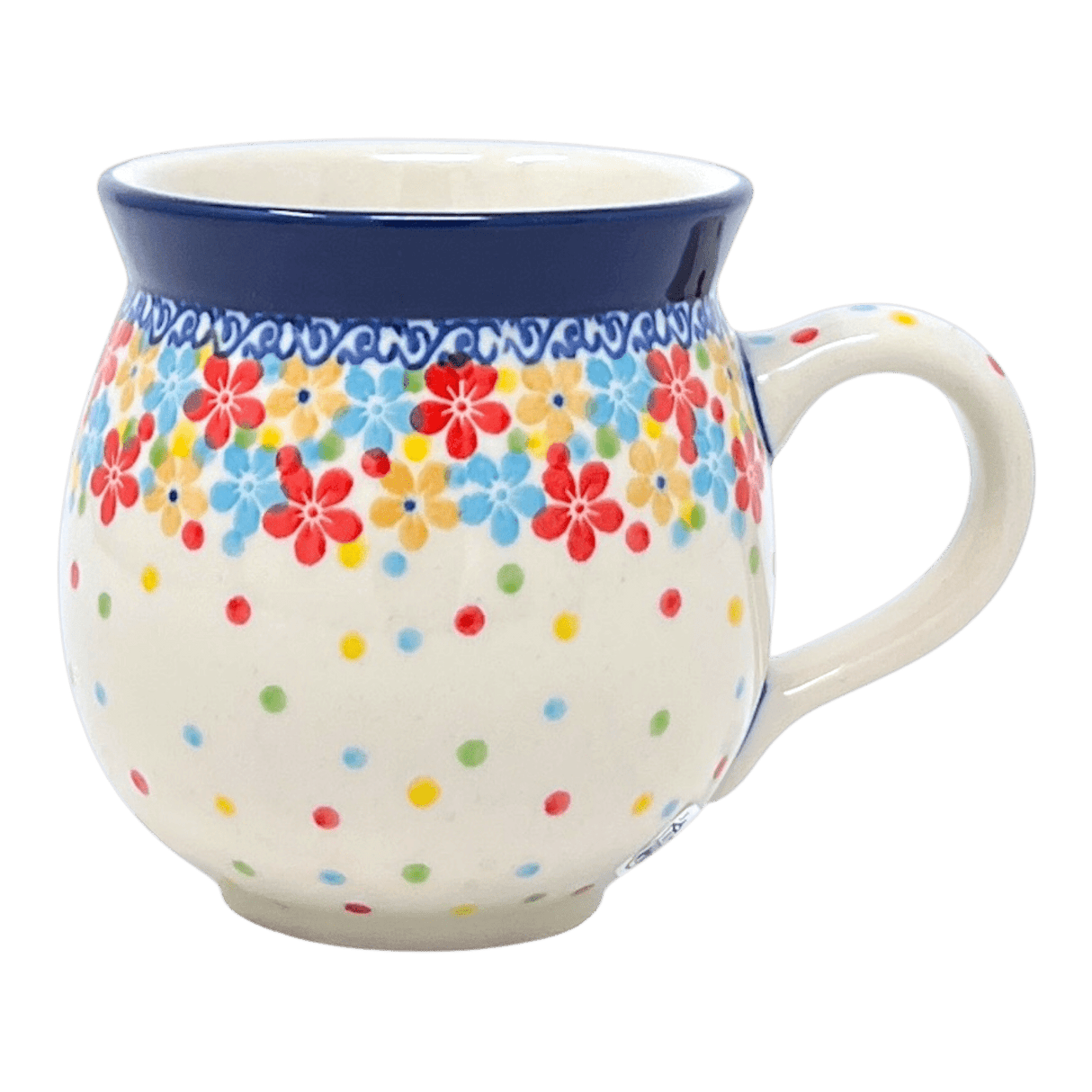 Mug, Belly Mug, 12 oz Medium in "Garden Festival" by Ceramika Artystyczna | A070-2321X