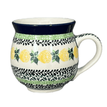 C.A. 12 oz. Belly Mug (Lemons and Leaves) | A070-2749X