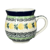 Polish Pottery CA 12 oz. Belly Mug (Lemons and Leaves) | A070-2749X at PolishPotteryOutlet.com