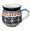 Polish Pottery CA 12 oz. Belly Mug (Butterfly Parade) | A070-U1493 at PolishPotteryOutlet.com