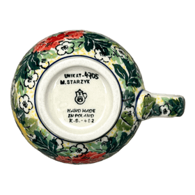 Polish Pottery CA 12 oz. Belly Mug (Tropical Love) | A070-U4705 Additional Image at PolishPotteryOutlet.com