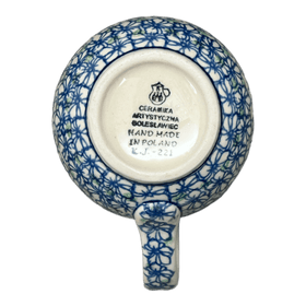 Polish Pottery CA 16 oz. Belly Mug (Ring of Green) | A073-1479X Additional Image at PolishPotteryOutlet.com