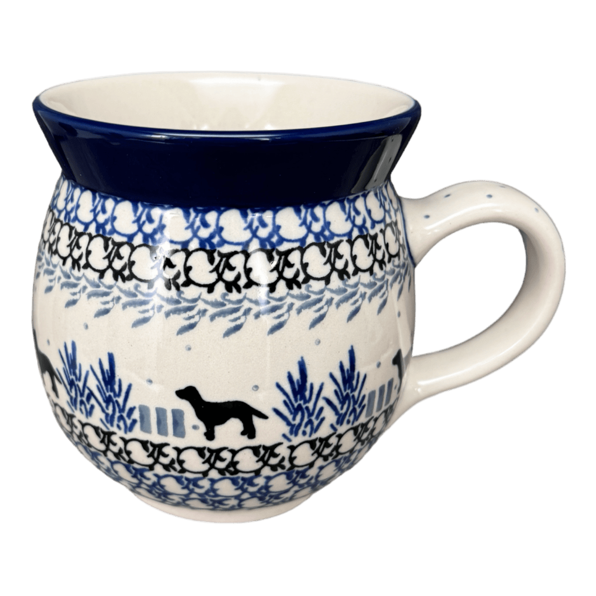 Mug, Belly Mug, 16 oz Large in "Labrador Loop" by Ceramika Artystyczna | A073-2862X
