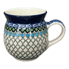 Polish Pottery CA 16 oz. Belly Mug (Mediterranean Waves) | A073-U72 at PolishPotteryOutlet.com