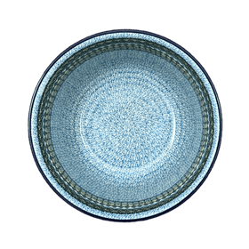 Polish Pottery CA Deep 10.5" Bowl (Aztec Blues) | A113-U4428 Additional Image at PolishPotteryOutlet.com